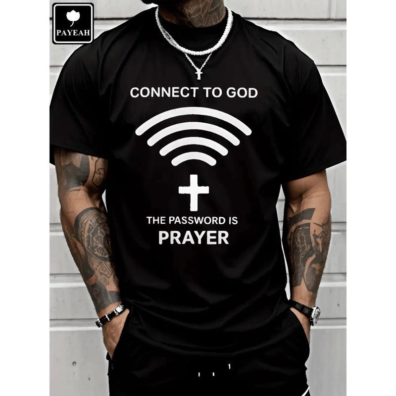Connect To God The Password Ls PrayerT-Shirt ,Graphic Unisex Shirt