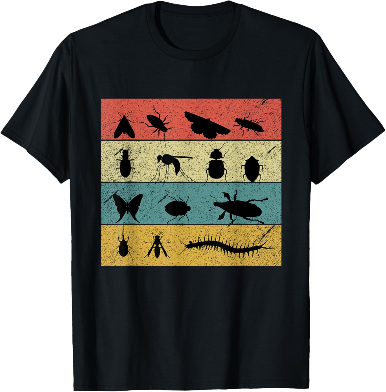 Bug Lover Entomologist Retro Vintage Insects Entomology T-Shirt